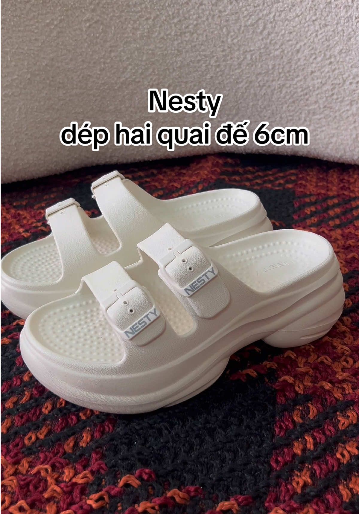 Dép hai quai đế 6cm Nesty sự lựa chọn không thể thiếu mỗi khi ra đường của các chị đẹp #nesty #xuhuong #muataitiktokshop #depquaingang #tiktokshop1212 