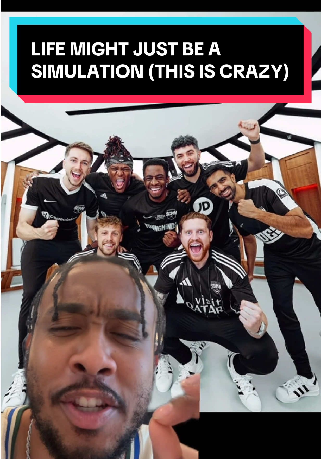 SIMULATION, COINCIDENCE OR MANIFESTATION??? BIG LOVE TO @Tobi Brown @miniminter @marfo. @George Adems FOR MAKING IT HAPPEN. FOREVER GRATEFUL #SIDEMEN #TOBJIZZLE #MINIMINTER #BIGJOHN #YOUTUBE