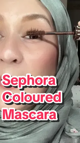 Today’s Topic:- Shimmer shawl and coloured mascara • • #sephoramascara #shimmershawl #brownmascara 