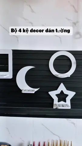 Combo 4 kệ decor dán tường #kedantuong #kedecor #decornhadep #khanhkhatkhaoreview 