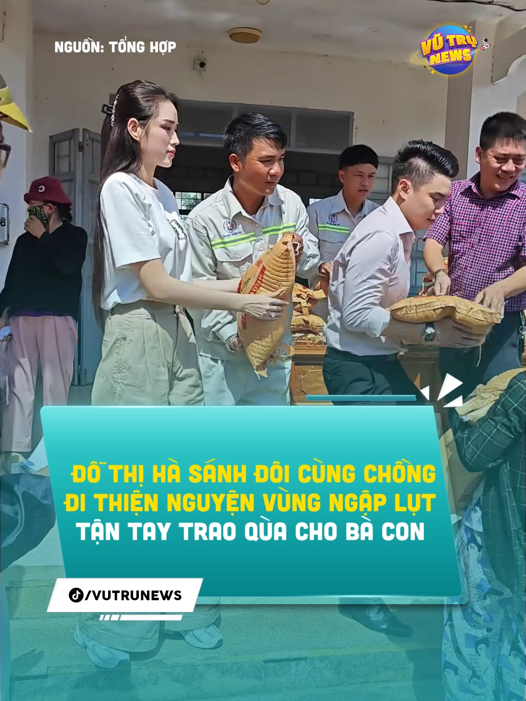 Đỗ Thị Hà sánh âm thầm đi thiện nguyện được bà con quay lại #vutrunews #dothiha #hoahau #vietvuong #tintuc #news #viral #tiktok