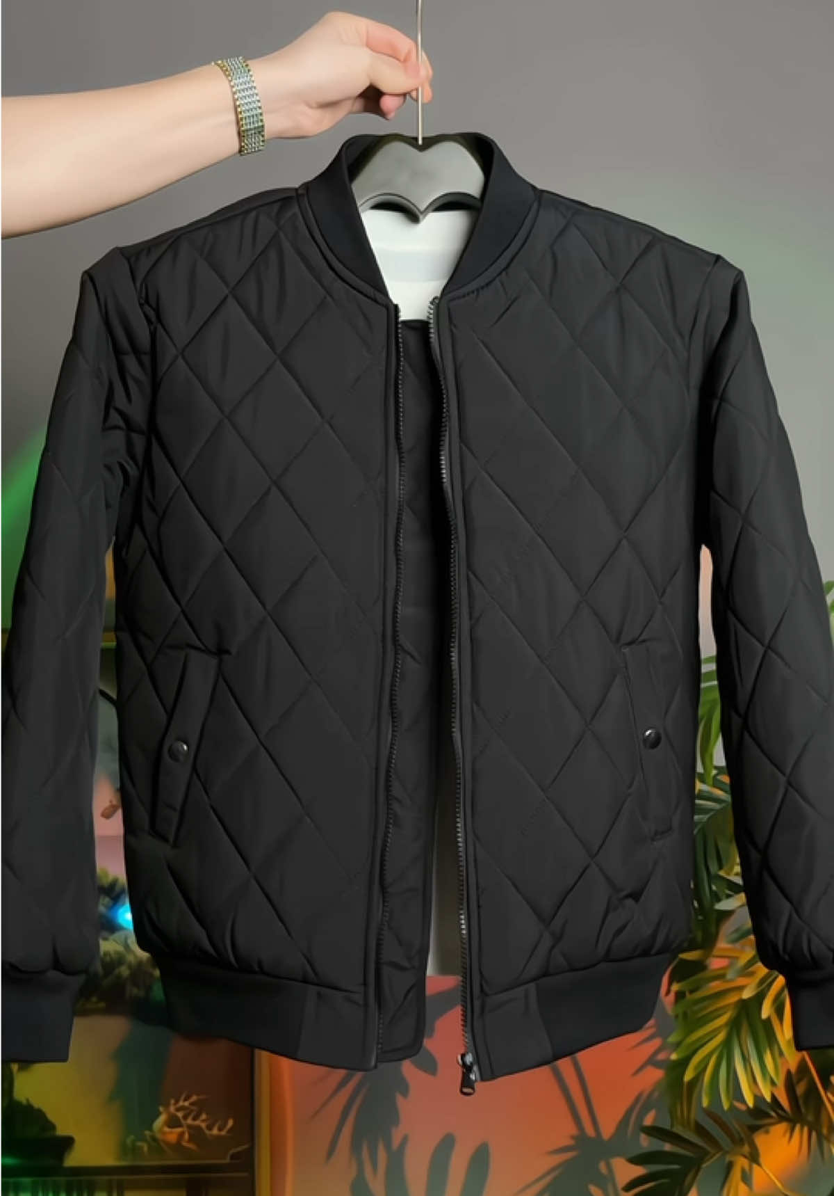 Áo khoác Bomber trần trám siêu đẹp, vải bông 3 lớp, dày dặn trẻ trung #aokhoac #aokhoacbomber #aobomber #thoitrangnam #xuhuong 