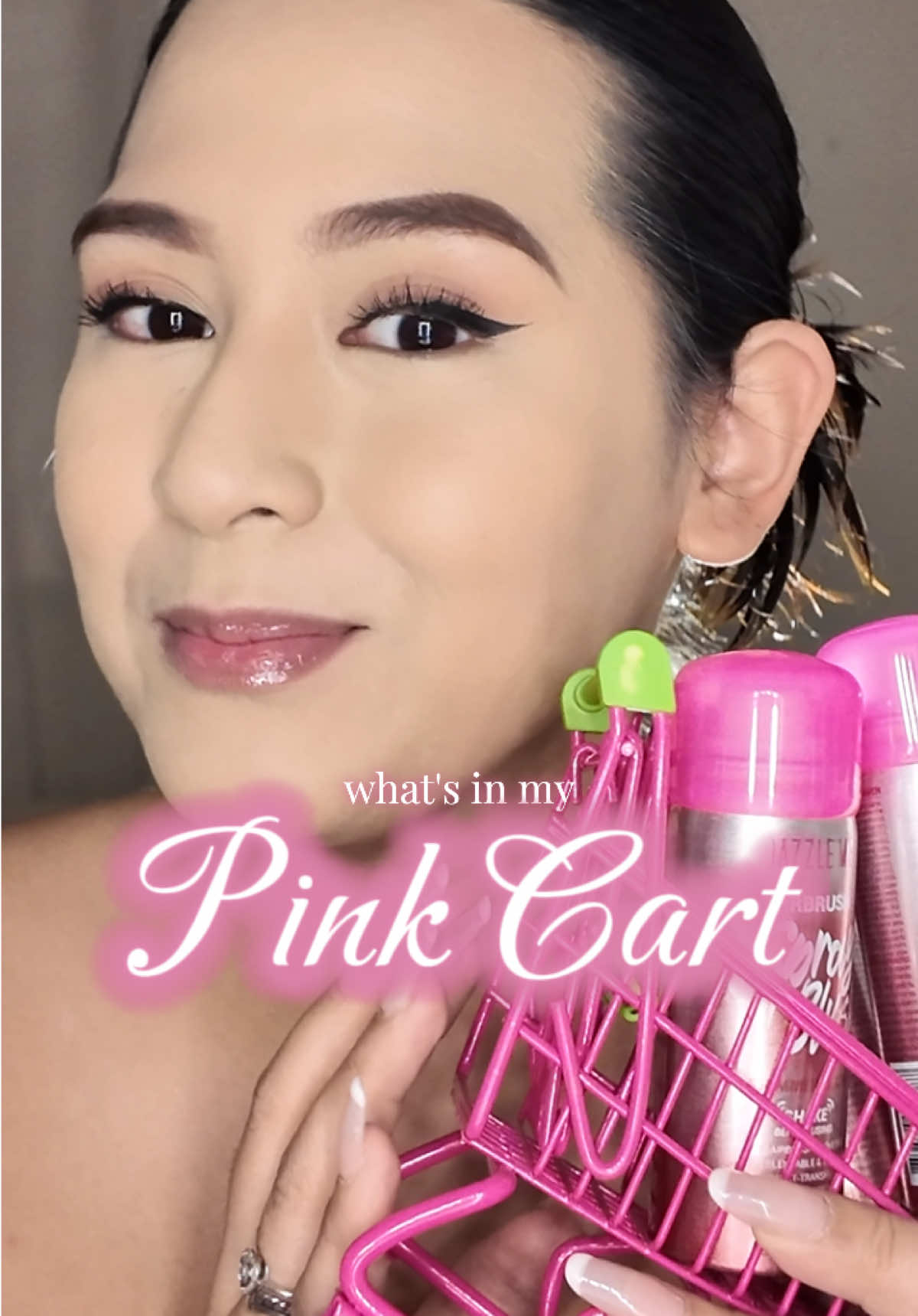 3 | whats in my pink cart? 🛒 it's the dazzle me airbrush spray blush!!! 💞🌸 lasted for the whoooole day! wear test on next video 🤭 #blushspray #BeautyTok #fyp #blushaholic 