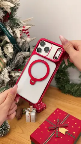 Holiday Red, Zero Wobble 🎅❤#casekoo#magicstand360#merrystand#christmas#iphone case️ 