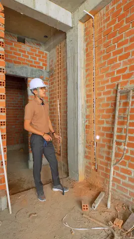 Biện pháp cắt đục thi công đường điện âm. Anh chị nào sắp xây nhà thì tham khảo nha !!! #Chuyenxaynha #Morihomes #xaynhatimmori #thietkenhadep #thicongnhadep 