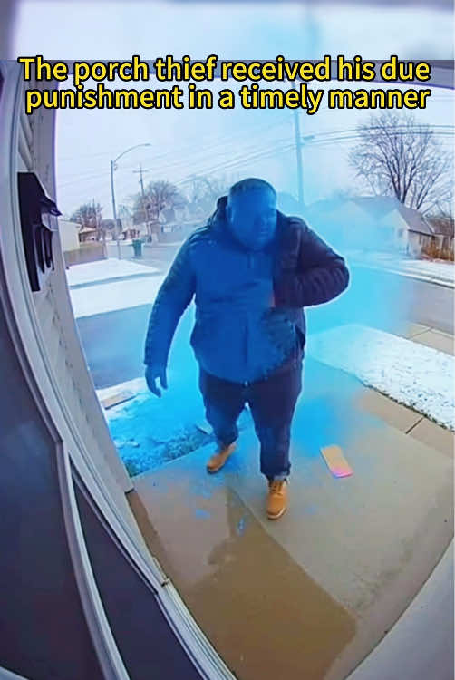 Porch exploding package box with glitter🏳️‍🌈✨🦄#porchpiratecaught #glitter #package #prank 