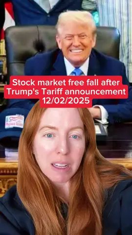 Replying to @🌈 Anette🇧🇻 the stock market is plummeting after Trump’s announcement of Mexican and Canadian tariffs.