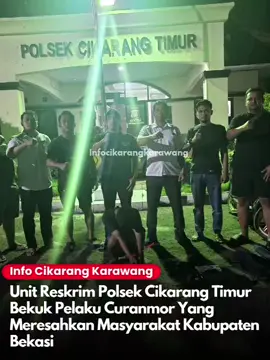 Unit Reskrim Polsek Cikarang Timur kembali menunjukkan komitmennya memberantas kejahatan jalanan di wilayah Kabupaten Bekasi. Satu pelaku spesialis pencurian sepeda motor berhasil diamankan saat hendak melakukan aksinya di wilayah Kabupaten Bekasi. Pengungkapan kasus ini dipimpin langsung oleh Kanit Reskrim IPTU Arnandha Hadi, Skom @arnandhahp bersama tim unit Reskrim Polsek Cikarang Timur Polres Metro Bekasi. Dalam pengungkapan tersebut satu orang terduga pelaku, IMBAR Alias MBAY alias VERRY, berhasil ditangkap di Jl. Raya Pebayuran, Kelurahan Kertasari, Kec. Pebayuran, Kabupaten Bekasi. Senin.(1/12). Sekira pukul 19.30 wib Kapolsek Cikarang Timur Polres Metro Bekasi Melui Kanit Reskrim Polsek IPTU Arnanda Hadi, Skom menjelaskan, bahwa pelaku merupakan bagian dari kelompok yang sering beraksi di daerah Bekasi kota dan kabupaten Bekasi.  
