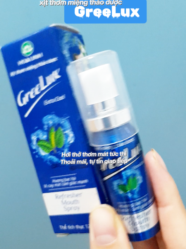 Xịt thơm miệng thảo dược GreeLux khử mùi hôi miệng, giúp hơi thở thơm mát, tự tin giao tiếp #xitthommieng #greelux #khumuihoimieng 