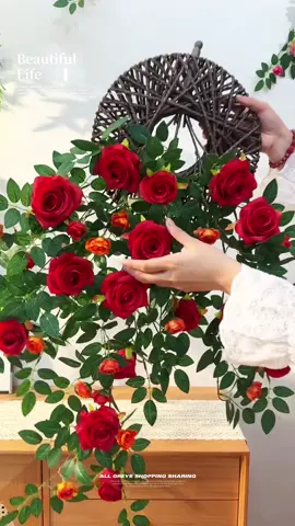 Hoa hồng giả trang trí Tết #tet2026 #decortet #hoatrangtri #hoahong #hoatet 