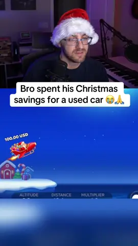 Bro spent his Christmas savings for a used car 😭🙏 #streamer #streaming #fyp 
