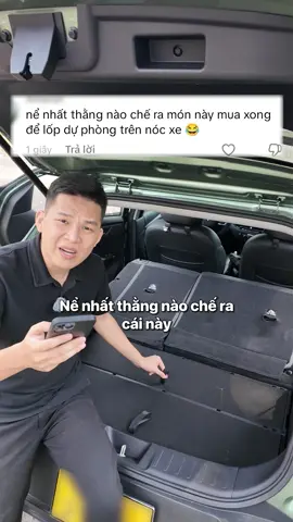 Gắn thùng đựng đồ cốp sau Vf5 có gắn được lốp dự phòng không ? #vinfast #vf5 