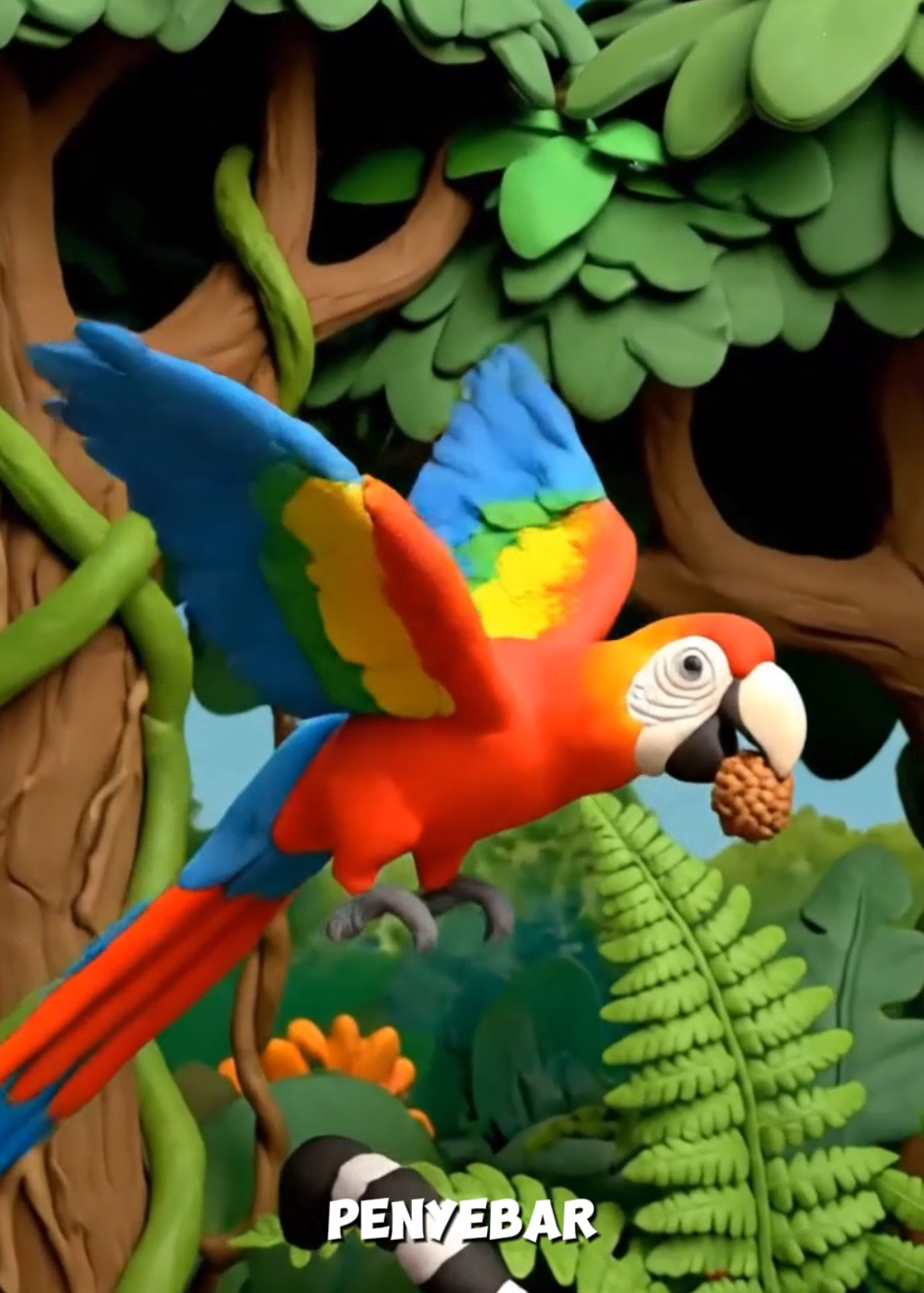 Alasan kenapa hilangnya satwa hutan bisa memperparah krisis iklim  #hewan #satwa #deforestasi #krisisiklim #claymation 