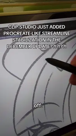 they tried to tell me i was crazy for saying that procreate had a different stabilization method... IN YOUR FACESSSSSSS #clipstudiopaint #procreate #art 