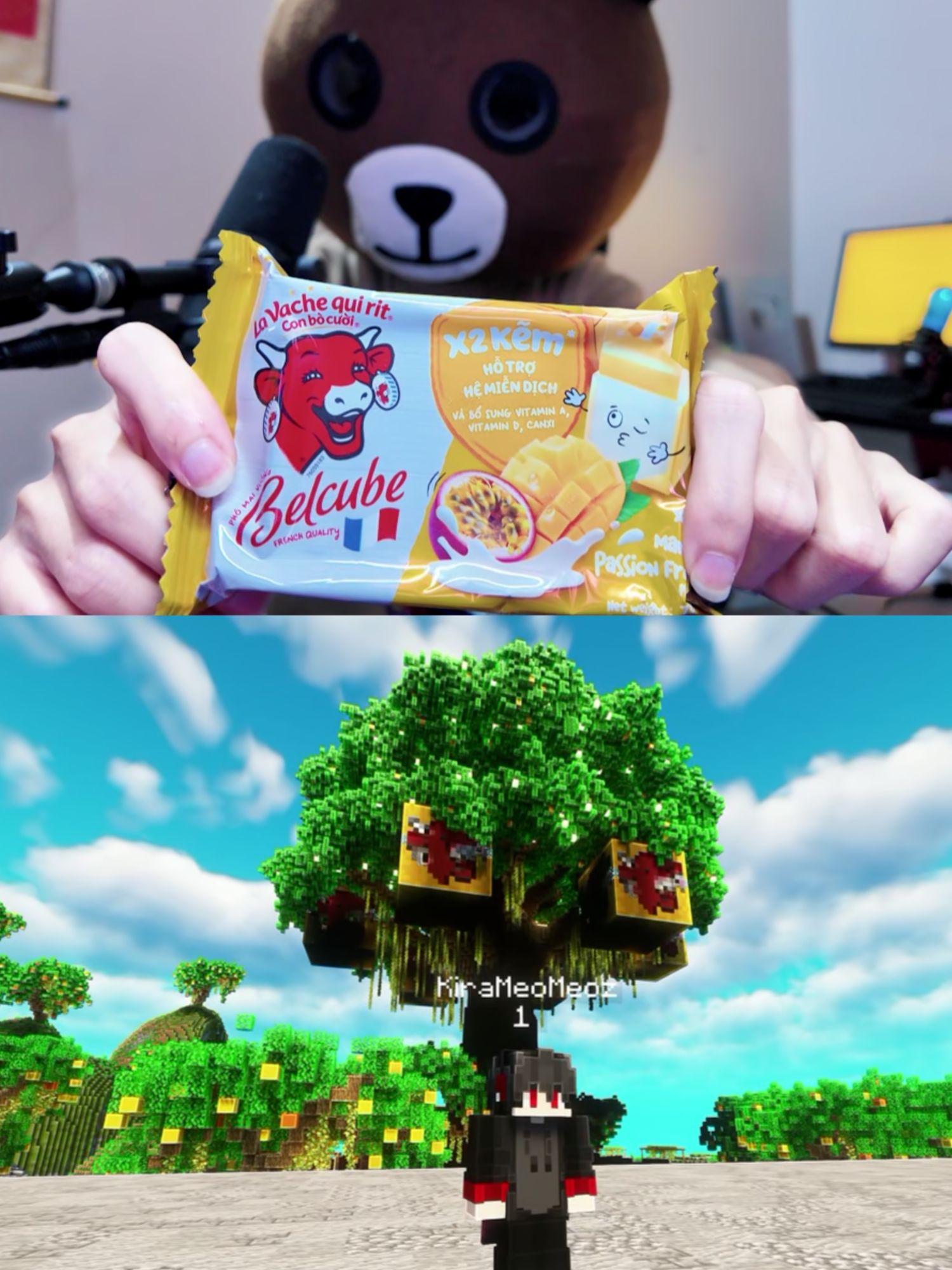 Kira đột nhập server vườn Belcube Xoài Chanh Dây bí mật trên Minecraft!! #Belcube #Xoaichanhday #Phomaivuongbelcube