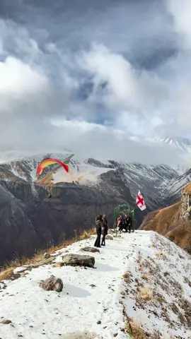 Gudauri Now, Dec 2 #gudauri #gudauri🇬🇪 #gudauriskiresort #mountains #paragliding 