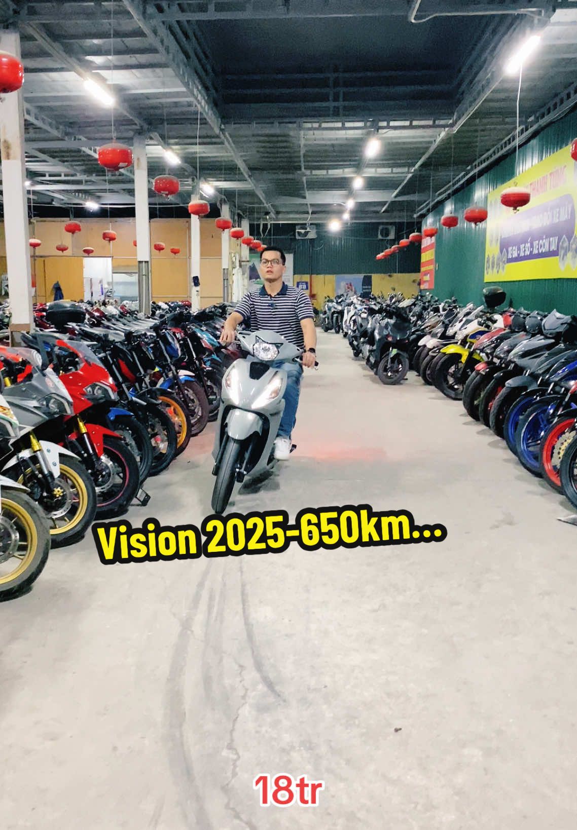 Honda Vision 2025 xi măng siêu đẹp siêu lướt.  #honda #xemaycu #cuahangxeuytinhanoi #muabanxemaycutragop #Vision 