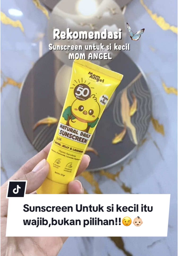 Menggunakan sunscreen adalah investasi jangka panjang untuk kulit yang sehat dan cerah🥰😻#momangelofficial#momangelcare#momangelskincare#sunscreenmomangel#foryou #tiktokviral #tiktokindonesia #viraltiktok #skincareanak #skincarekids #perawatananak 