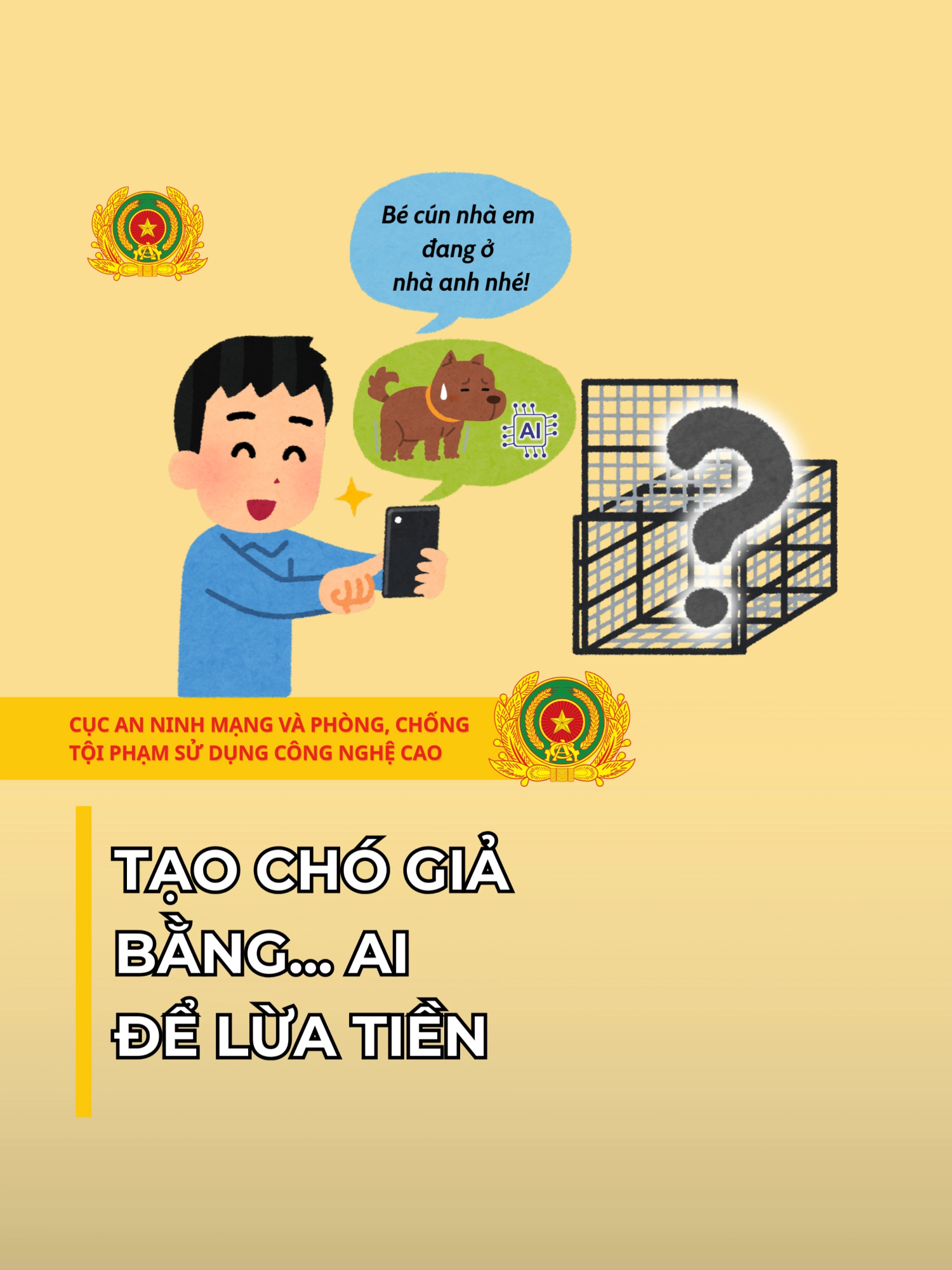 Tạo chó giả bằng... AI để lừa tiền #bocongan #cucanninhmang #A05 #cschdgovvn #foryou #j4f #fypシ #xh