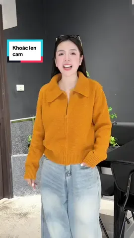 Áo khoác len cam #trangchoichang25 #thoitrangnu #thoitrang #khoaclen 