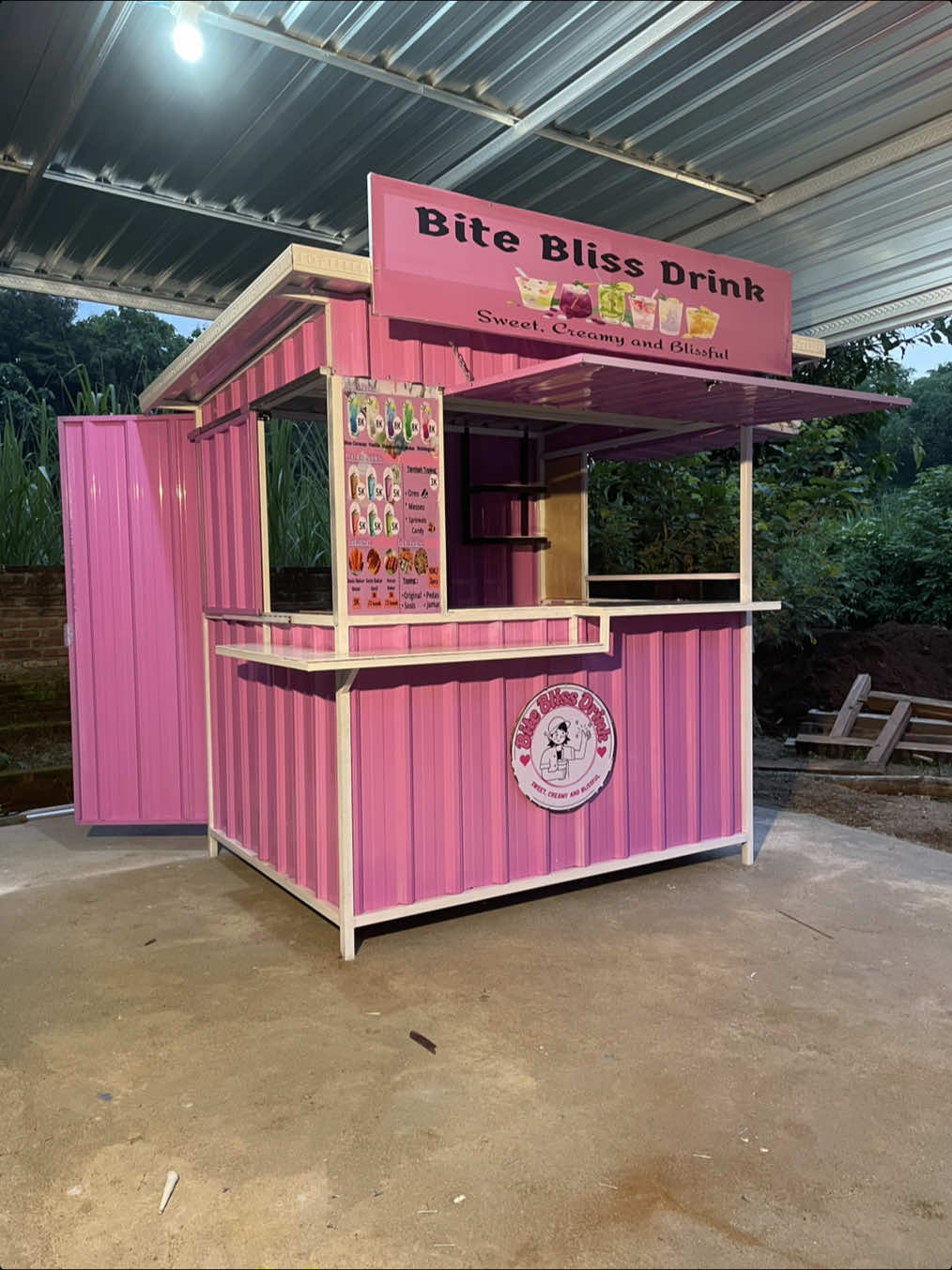 Booth container ukuran 180x150x220 #promomakanharian #fyp #boothcontainer 