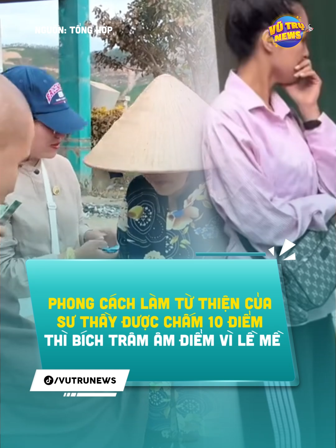 Phong cách làm từ thiện của sư thầy được chấm 10 điểm thì Bích Trâm âm điểm #vutrunews #bichtram #linhty #suthay #tuthien #thiennguyen #tintuc #news #viral #tiktok
