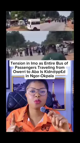 Tension in Imo as Entire Bus of  Passengers Traveling from Owerri to Aba Is Kidn@pp£d  in Ngor-Okpala. #imostate #aba #fyp #viral #everyone 