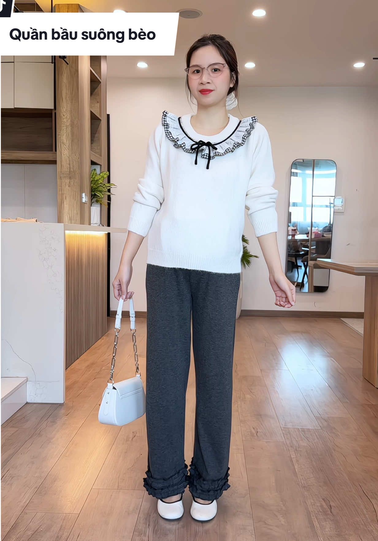 Quần bầu suông bèo mặc lên siêu ưng luôn các mẹ ạ #mebau #thoitrangbau #quanbau #quanbauthoitrang #kaityphuong  