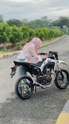 ban 90/80 berfungsi dgn baik🥰 #supermotoherex #crfherexstyle #crf150l 