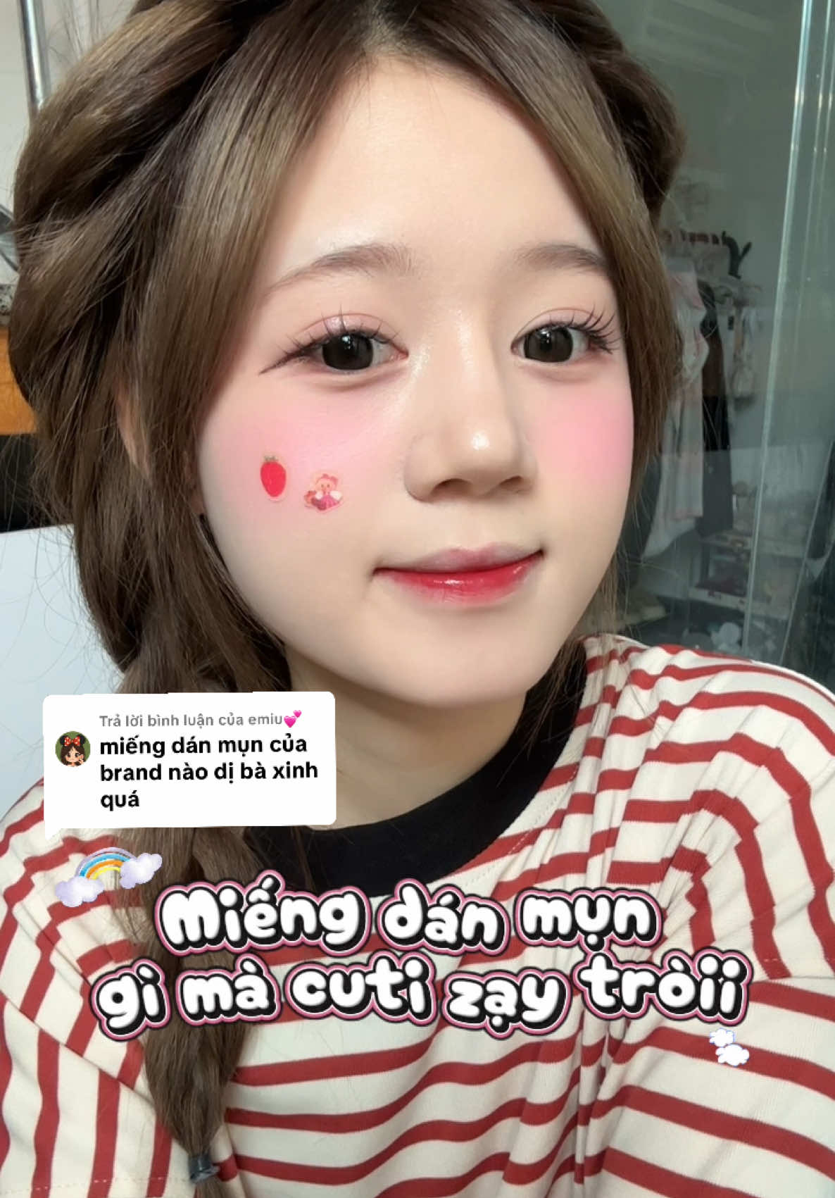 Trả lời @emiu💕  dán mụn nhưng vẫn phải xink nhaa😽 #Yukazan #YukazanVietnam #butterbear #Acnepatch #goclamdep