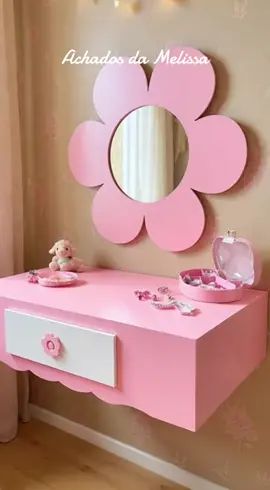 Penteadeira quarto menina #decoracao #quarto #menina #penteadeira #infantil