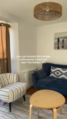 pov: you booked this cottage in the woods to live your best ”the holiday” life #travelscotland #treehousegetawayscotland #couplegetawayscotland #romanticgetawayscotland #weekendgetawayscotland 