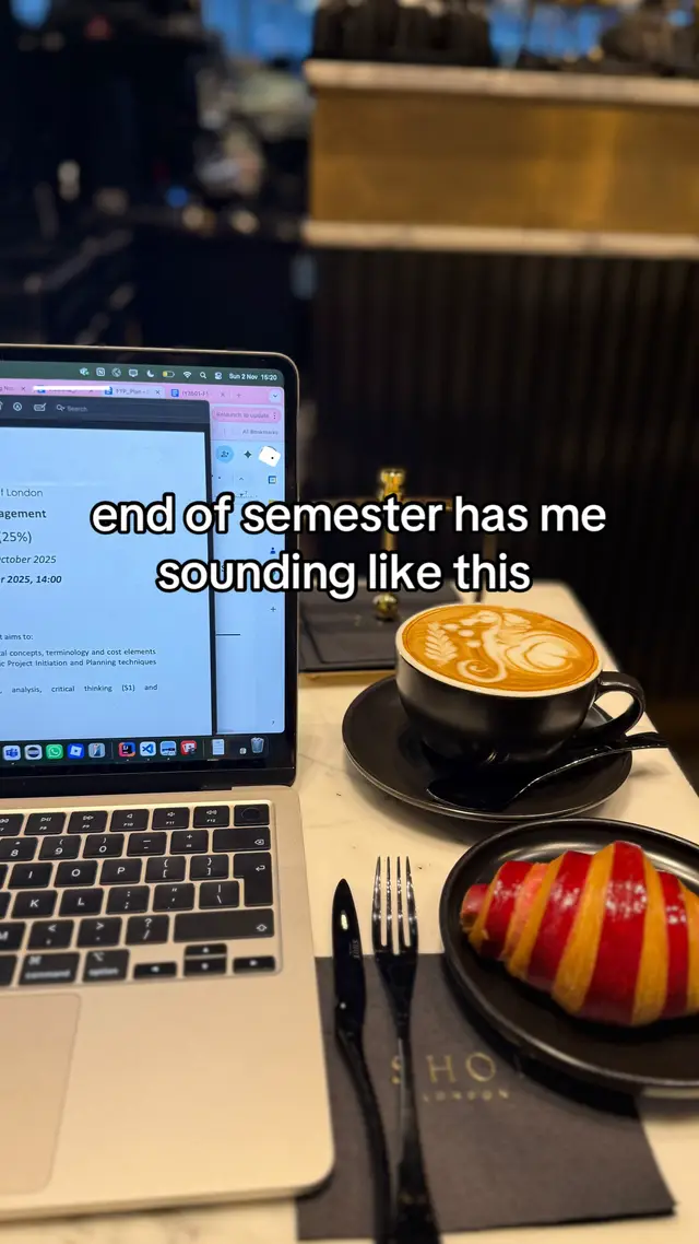 treating uni as a part time thing is biting me in the ass rn #london #uni #internationalstudent 