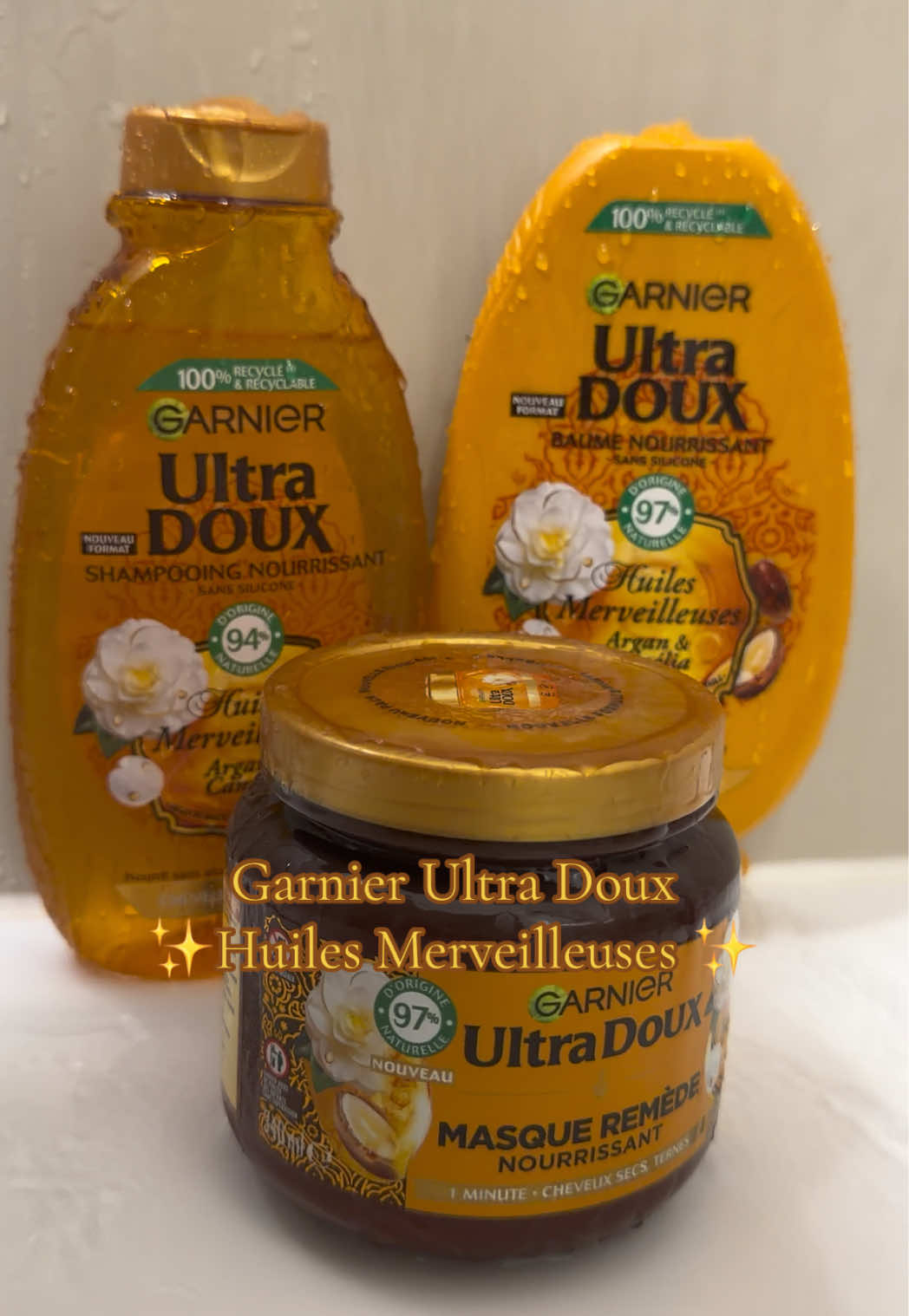 La gamme Huiles Merveilleuses de @Garnier ✨🫠🤤 En partenariat avec GarnierhairCare ✨ #garnierfr #garnierhaircare #collaborationcommerciale #haircare 