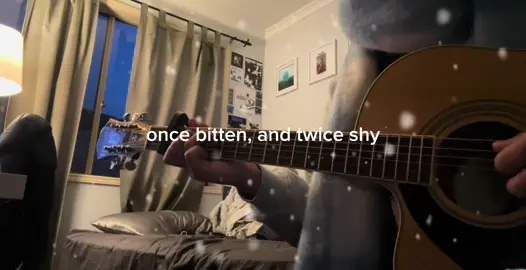 it’s snowing!!!!! last christmas - wham! #lastchristmas #wham #guitar #cover #fyp 