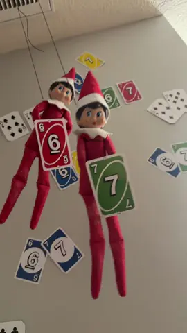 Woke up to a full-on card explosion courtesy of the elves 🤣🃏🎄 #ElfOnTheShelf #ElfShenanigans #HolidayChaos #ChristmasFun #MomLife
