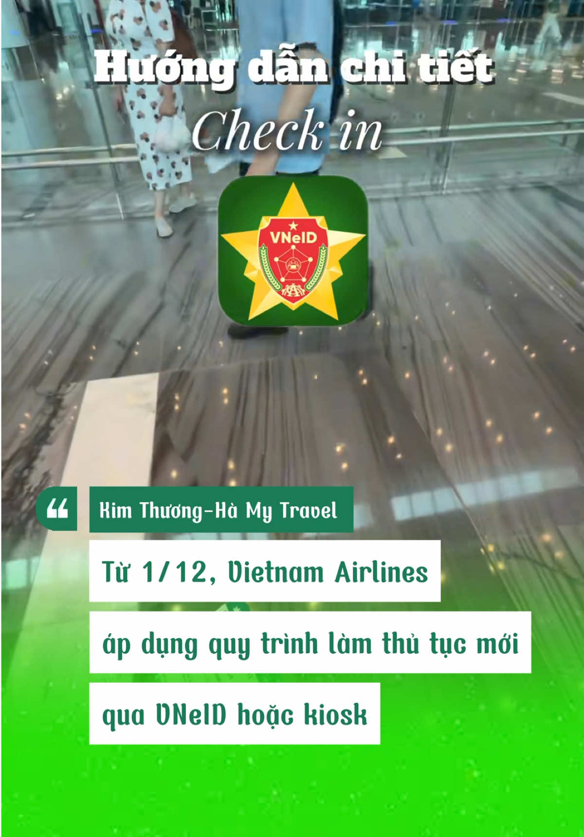 Từ ngày 1/12 Vietnamairlines áp dụng quy trình làm thủ tục trực tuyến qua VNeID hoặc qua Kiosk mọi người nắm bắt thông tin để không bị bỏ lỡ chuyến bay của mình nhé #nguoivietnamtaidailoan #duhocsinhdailoan #vneid #vietnamairlines #lamthutuctructuyen  