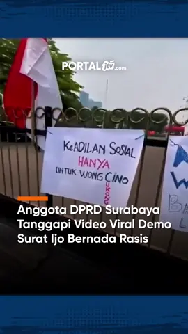 Anggota DPRD Surabaya Tanggapi Video Viral Demo Surat Ijo Bernada Rasis Anggota Komisi C DPRD Surabaya, Josiah Michael, angkat bicara soal video viral demo Surat Ijo di Balai Kota yang memuat poster bernada rasis. Massa aksi merasa DPRD tebang pilih dalam menyelesaikan kasus pertanahan. Josiah menyayangkan hal tersebut dan menegaskan bahwa DPRD sudah berupaya maksimal menyelesaikan persoalan Surat Ijo, sama seperti kasus Eigendom yang juga diselesaikan tanpa memandang suku tertentu. #dprdsurabaya #surabaya #suratijo #jtvrek #portaljtvcom