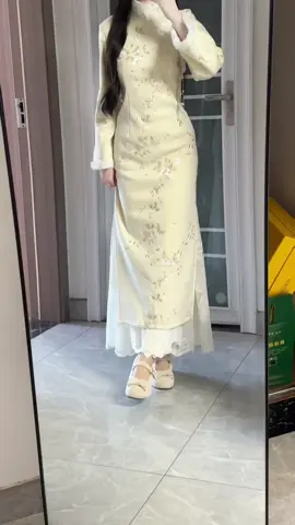 Sườn xám thu đông cho các nàng ây💗 #damnu #thoitrangnu #ordertaobao #suonxam #fashion 