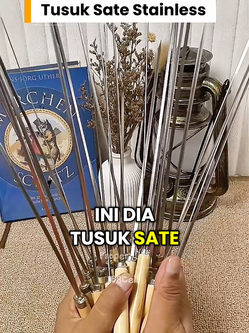 Beli yang ky gini lebih hemat #tusuksate #tusuksatestainless #gajiansale #barbeque #fyp 