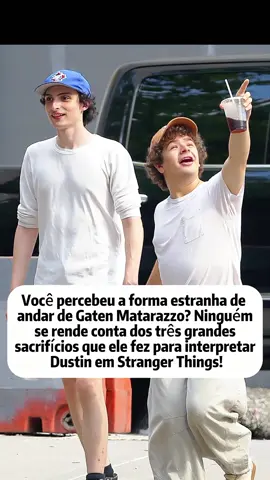 Você percebeu a forma estranha de andar de Gaten Matarazzo? Ninguém se rende conta dos três grandes sacrifícios que ele fez para interpretar Dustin em Stranger Things!#brasil🇧🇷 #foryour #celebrity #strangerthings #gatenmatarazzo 