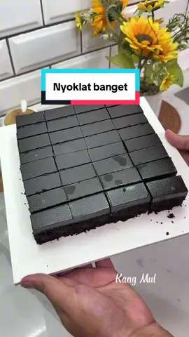 Modal 9 sdm tepung bisa jadi kue coklat yang enak dan nyoklat banget 🙏  #kangmul #reseptiktok #cemilansimple #kuecoklat #browniescoklat 