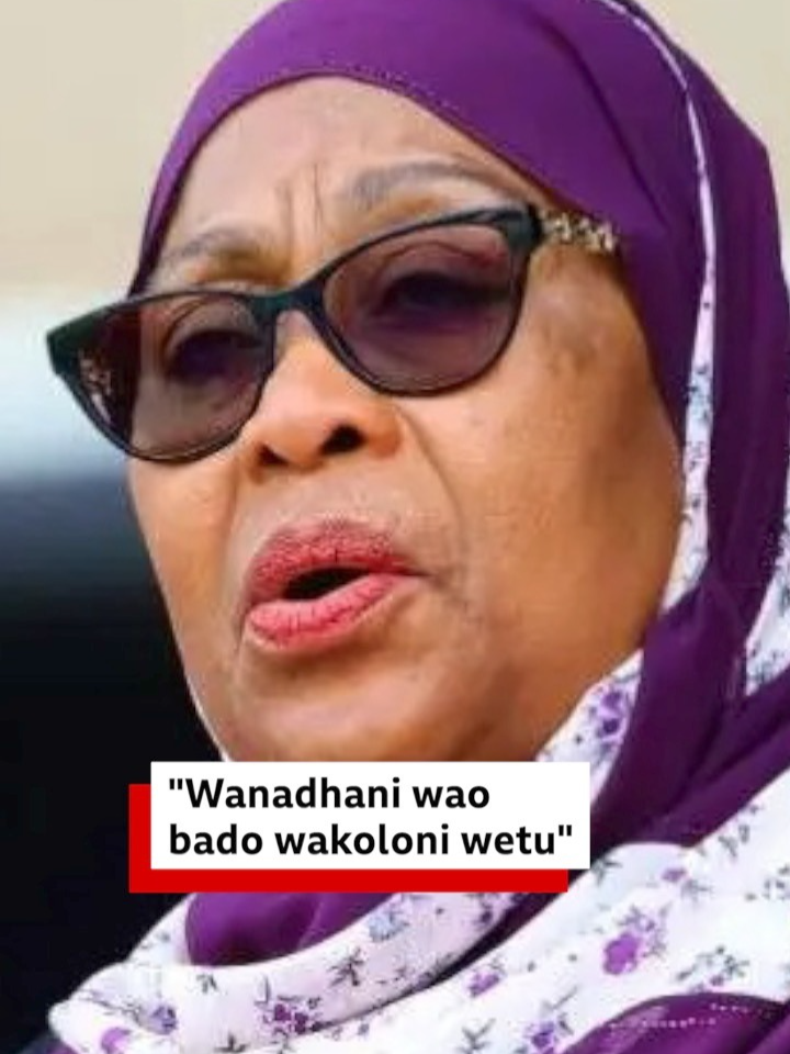 'Kwao hayatokei, tumenyanyua sauti kusema ya kwao, wanadhani bado ni wakoloni kwetu au ni fedha chache wanayotugea ndio sababu! Rais Samia Suluhu Hassan amesema hayo akiwahutubia wazee wa jijini Dar es Salaam Tanzania  ##bbcswahili #tanzaniatiktok #kenyatiktok #foryou #uchaguzi2025