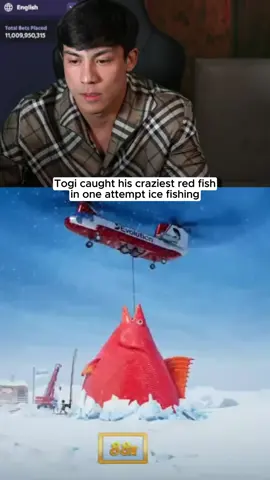 Togi finally did it 🥹 #icefishing #togi 