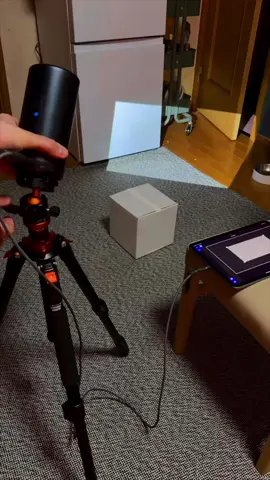 Projection Mapping with just an iPad💡 • The app is called Lazy Lighting. Available now for iPhone and iPad. Download now in the App Store📱 • Lazy Lighting works with literally any projector! Even the cheap $50 Amazon projectors work great. The app can be connected with an HDMI adapter or wirelessly with AirPlay!⚡️ • Import your own videos or use the built in visualizer tools🌈 • Tap the link-in-bio for 3-months 🆓  • • • #projectionmapping