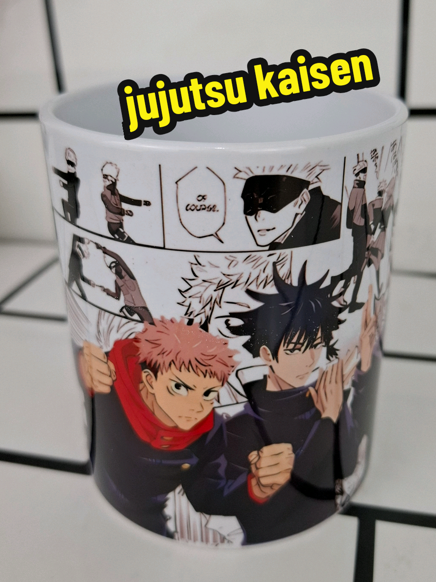 Detail mug-nya cakep banget, full panel manga! ✨☕ Mulai dari Yuji, Megumi, sampai Gojo ada semua. Wajib banget masuk koleksi kalian buat nemenin nonton season baru atau baca manga. Rate 10/10! ⭐ ​#jujutsukaisenmanga #itadoriyuuji #megumifushiguro #racunshopee #mugestetik 