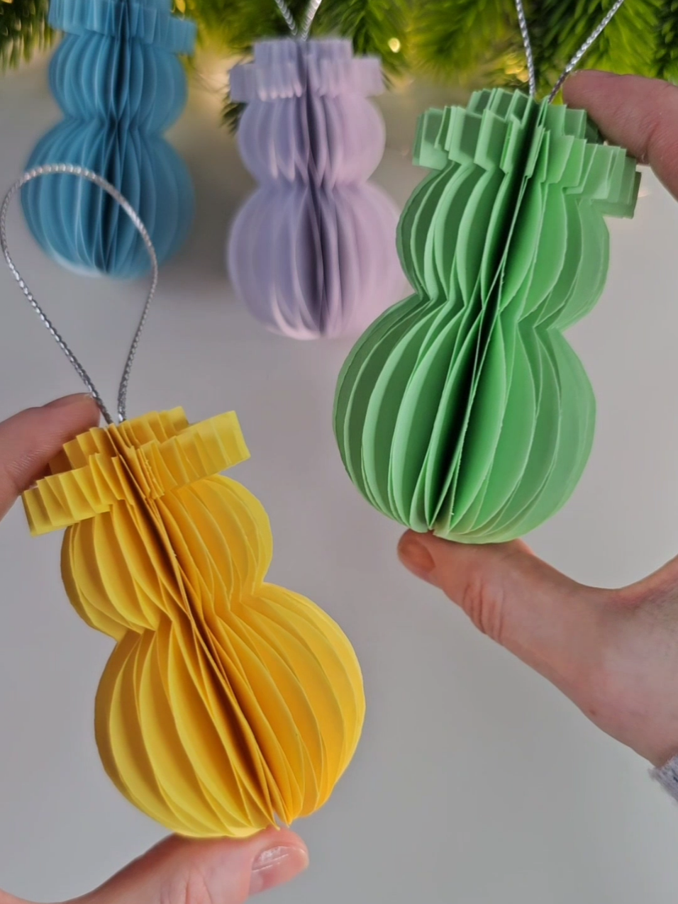 DIY Paper Snowman 🎄⛄ Christmas Decorations 🎀 Paper Crafts #christmascraft #christmas #snowman #DIY #sephoraalışverişim 