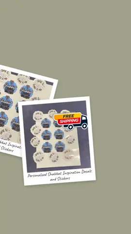 Add a little Shabbat vibe wherever you want with these custom decals and stickers. Just $1.50 to make your space feel more meaningful and personal. Simple, stylish, and totally you. - Click the link in our bio to shop now! 🛍️ #ShabbatVibes #CustomDecals #StickerStyle #JewishDecor #PersonalizedStickers