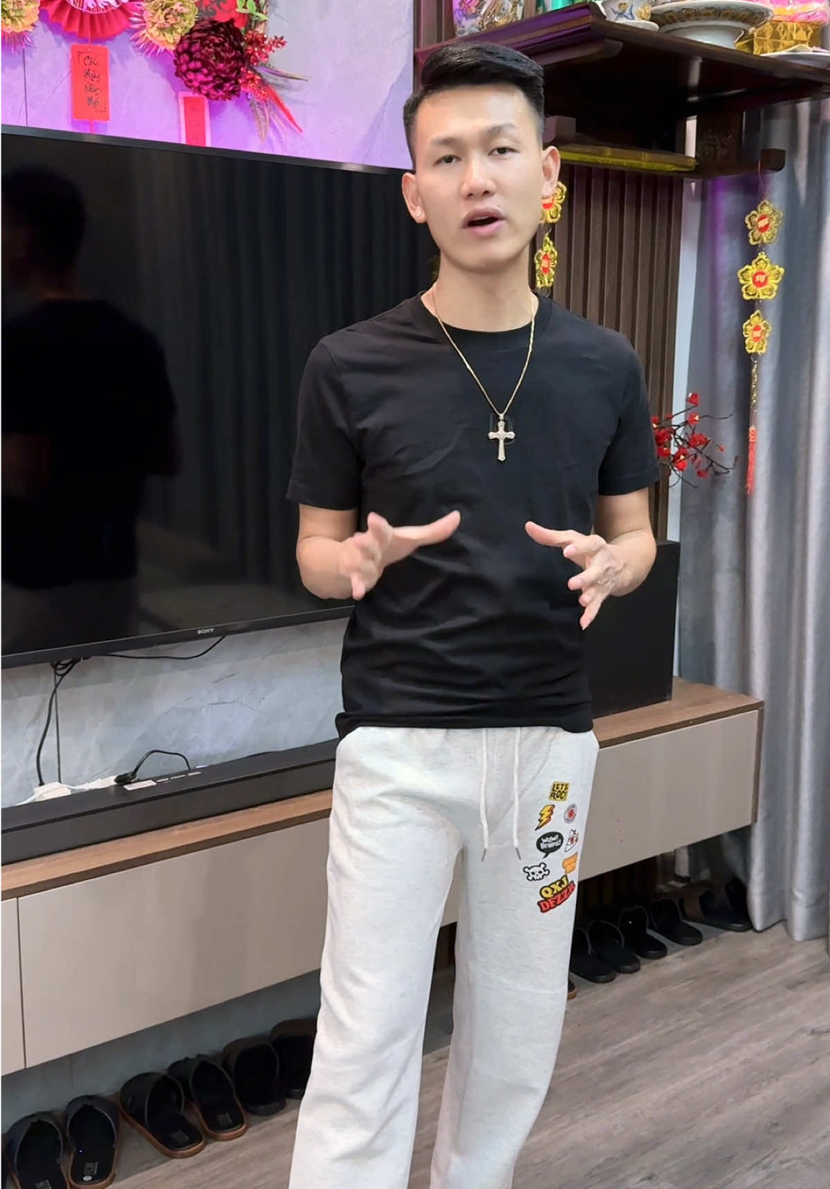 ANYOUNG Quần Nỉ Ống Suông Nam Nỉ 2 Da #thoitrangnam #duythuong #thoitrang #quanongsuong 