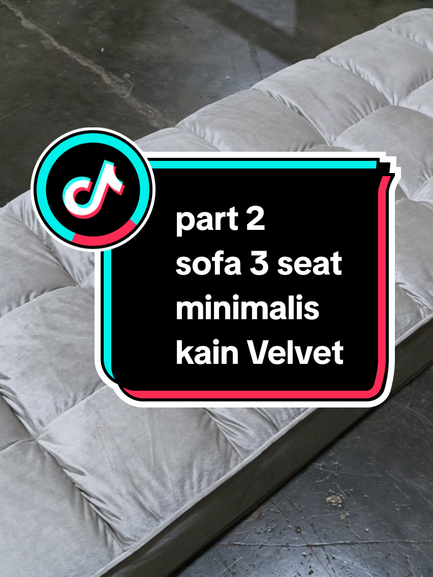 part 2  proses pengerjaan sofa minimalis masuk ke tahap pemasangan kain dudukan yang di balut menggunakan kain jenis Velvet 🛋️#sofa #dsproject9 #fyp 